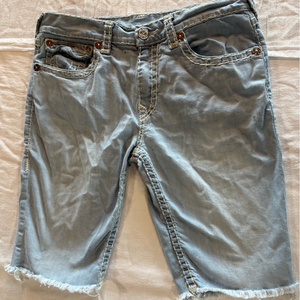 True Religion‎ Light Blue Jean Shorts